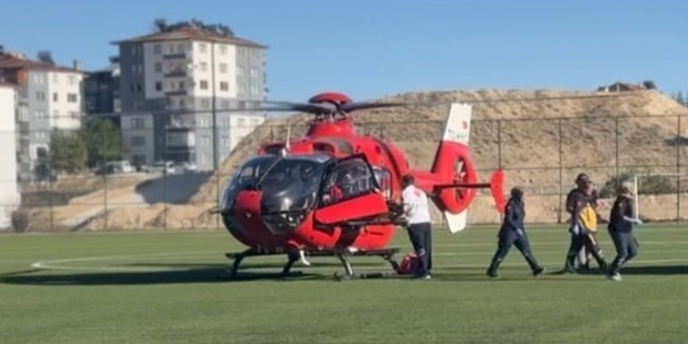 Malatya’da Ambulans Helikopter 86 Yaşındaki Hasta İçin Havalandı